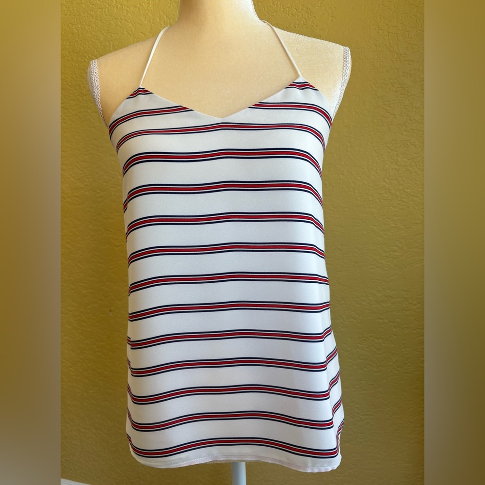 Express Striped Spaghetti Strap Top